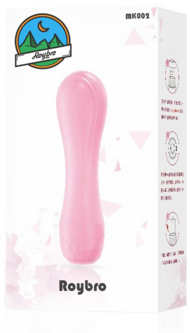 Roybro MK002 휴대용 핑크 미니 진동 마사지기 소형 지압 마사지스틱, 1개