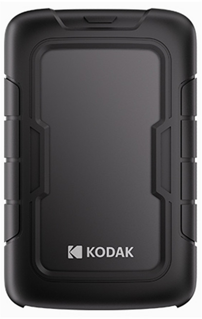 코닥 HDD 외장하드 Micro-B 인터페이스 USB3.2 Gen1 5Gb/s 고속전송 휴대용 경량 하드디스크 4inch 낙하방지 방진방수 USB-A 케이블 포함, 검은색, 1TB