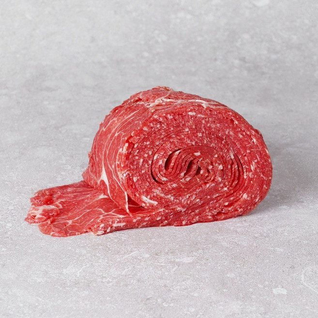 Australian Halal Certified Beef Chuck Roll Shabu-Shabu and Bulgogi Slice 호주산 할랄 목심 불고기용 소고기 슬라이스, 3개, 500g