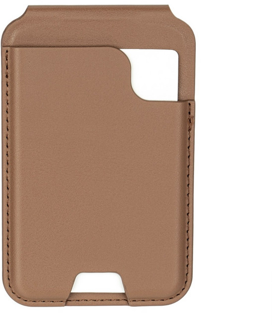 아이시(isee) 맥세이프 강력자석 각도조절 스탠드 카드지갑 (카드4장 수납), 브라운, 1개