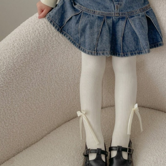 서로해 리본타이즈 여아타이즈 유발레깅스 아동용 골지타이즈 유아여아 실크리본 드레스타이즈 발레타이즈