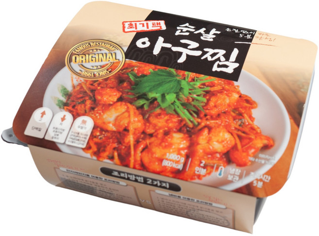 [최기택] 순살아구찜 밀키트 2-3인분 캠핑 술안주 10분완성, 1개, 1kg