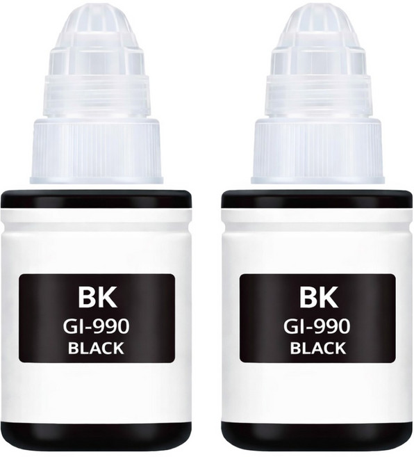 잉크아울렛 캐논 GI990 검정2개 호환잉크 GI 990 GI-990 G1900 G2900 G3900 G4900 G1910 G2910 G3910 G4910, 지아이 990 검정 2EA 재생잉크, 1개
