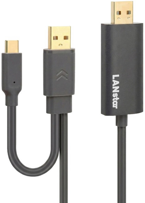 랜스타 USB C타입 데이터 공유 KM 링크 케이블 LS-UC2KM, 1.7m, 1개