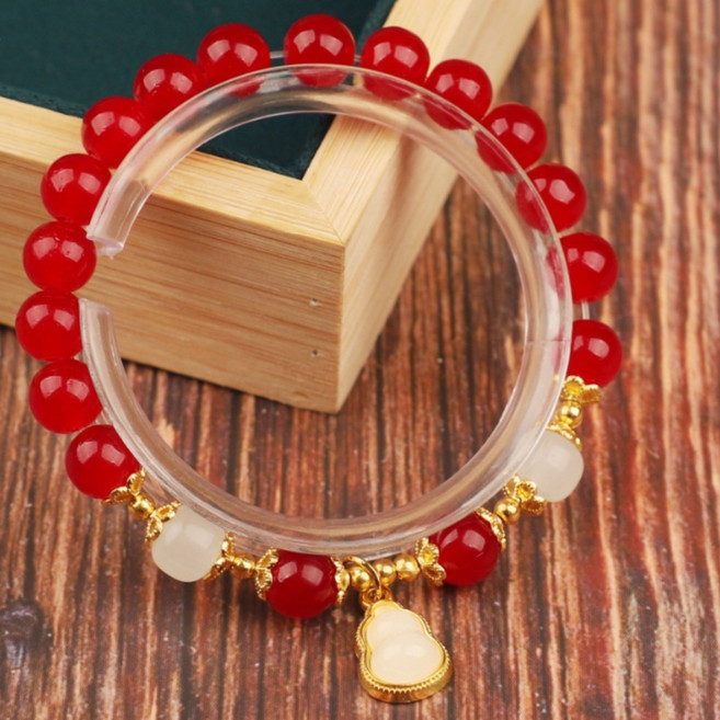 일성 14K/18K 도금 행운 팔찌 천연석 부적 데일리 액세서리 여성 선물