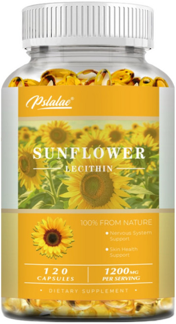 해바라기 레시틴 캡슐 - 항산화 간 건강 지원 및 신경계 증진, 1개, 60정