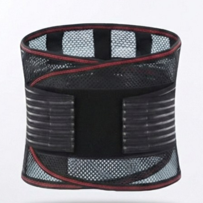 규포츠 편안한 슬림 메쉬 허리보호대, 블랙, 1개
