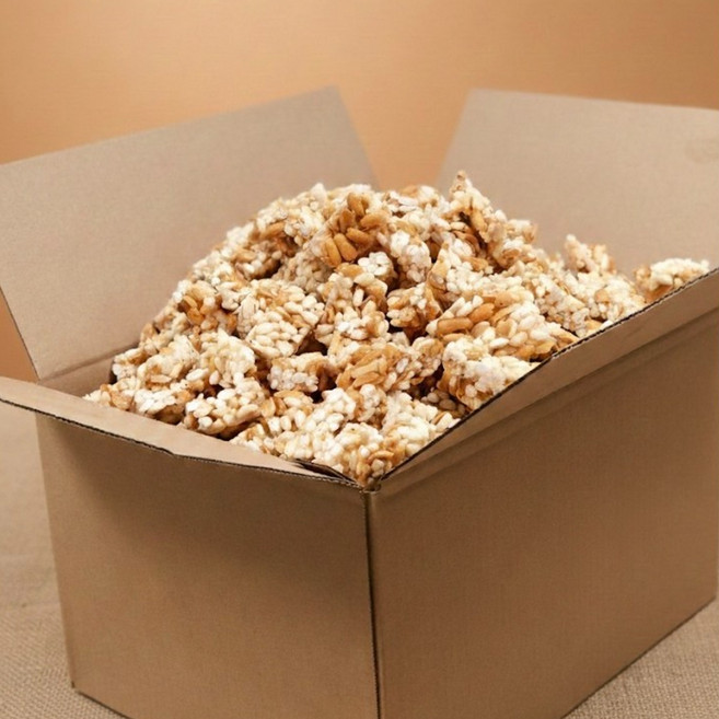 고소함을 꽉 채운 쌀강정 30년 전통의 수제 땅콩범벅 오꼬시 쌀땅콩강정 대용량, 2개, 3.4kg