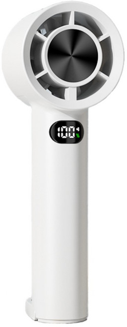 송흥 고속 휴대용 선풍기 미니 손선풍기 USB 충전 대용량 배터리 0~100단 5단계 조절, 화이트, HL09