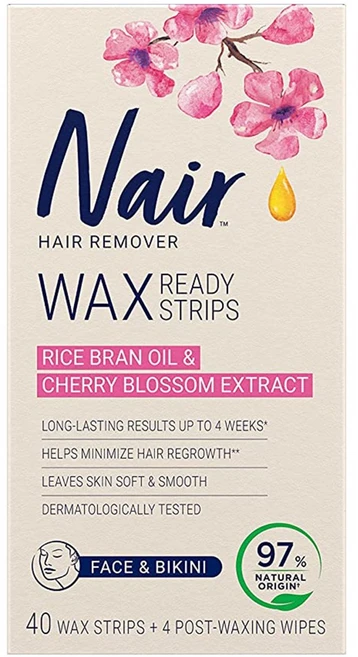 네어 민감성용 얼굴 & 비키니 제모 왁스스트립 40+4매, 1개 - 쿠팡
