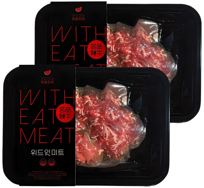 위드잇 냉동 소불고기 200g 2팩, 2개