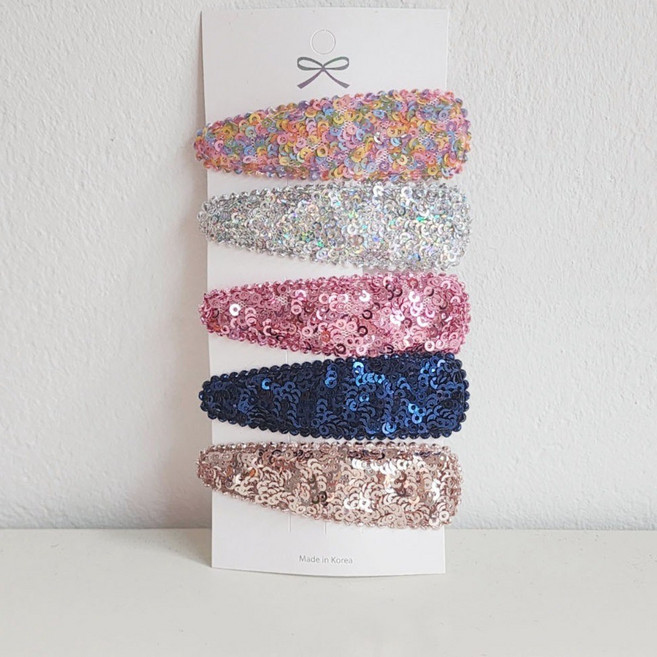 반짝 스팡클 똑딱핀 세트 5p