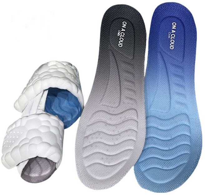 ChillX 1+1 푹신한 신발 깔창 인체공학 발편한 푹신한 구름 깔창