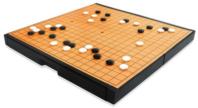 중형 자석 바둑(단면) 바둑판세트 휴대용 기원 교육용 보드게임 테이블게임, 1개, M-206 중형 자석 바둑(단면)