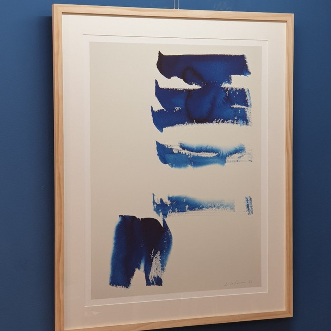 이우환 - From Winds 1985 추상 원룸 사무실 거실 카페 병원 호텔 인테리어 원목 액자, 1개