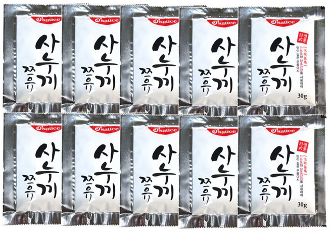 [지케이푸드] 선도 사누끼 쯔유 30gX10개 일회용 일식 소스, 30g, 10개