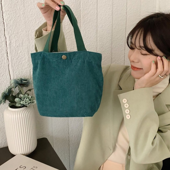 1+1 코듀로이 미니에코백 니트손가방 골덴 토트백 숄더백 데일리