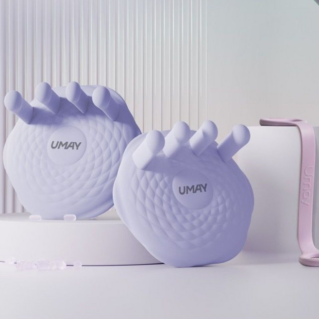 UMAY 矽膠足弓訓練器, 美背美腿CP/足弓訓練器和拉力器20磅紫色, 足弓訓練套