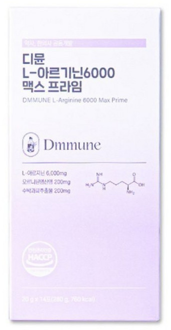 디뮨 L 아르기닌 6000 맥스 프라임 고함량 오르니틴 시트룰린 아연 블랙마카, 280g, 4박스