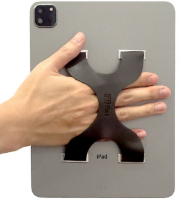 닥터가드 핏플렉스-T 태블릿 한손 거치대, 1개, 챠콜블랙