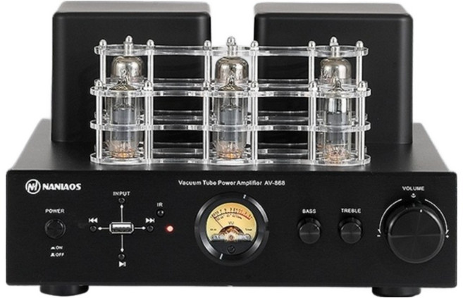K-STORE 진공관6개 진공관앰프 하이파이 오디오 스테레오 블루투스 발영 튜브 무선 리모콘 앰프, 진공관4개