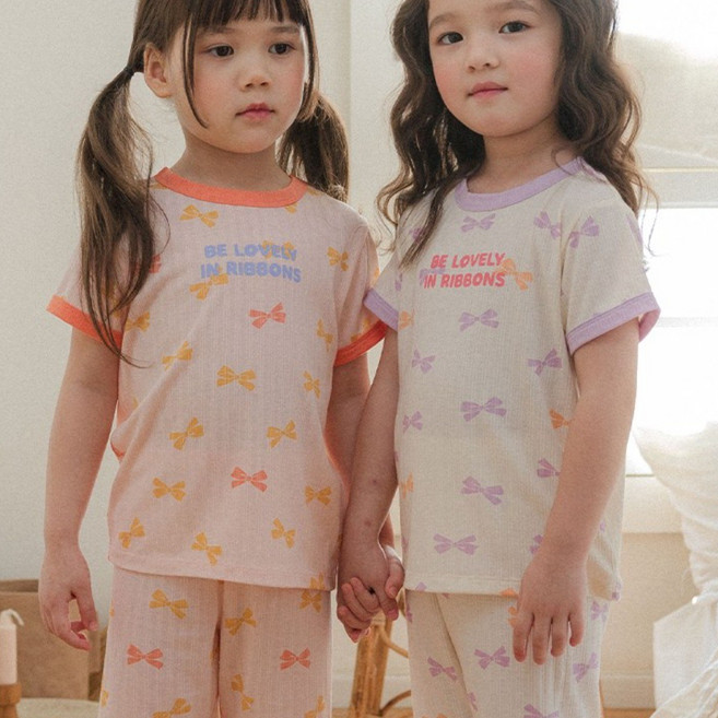 [해피버스] 러블리리본 실내복세트