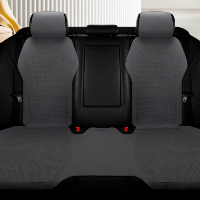 진루이 차량용 통풍 시트 사계절 방석 여름 시원한 자동차 시트커버, 1개, 뒷좌석그레이