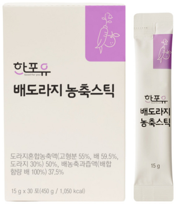 한포유 배도라지 농축 진액 스틱 15g X 30포, 1개, 450g