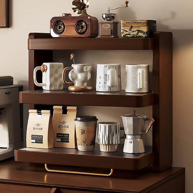 컵 진열장 찻장 원목 장식장 진열대 그릇장 주방 다기장, 월넛, 1개