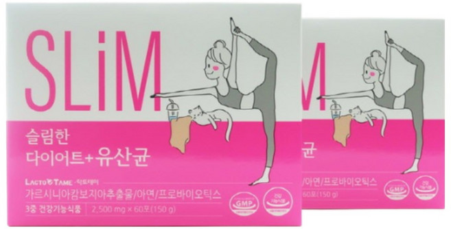 기리시나 가르니시아 슬림 유산균 루테리 체지방 감소 프로바이오스틱 체지방 모유유래 유산균 내장지방 면역 유산균 다이어트 유산균, 6박스