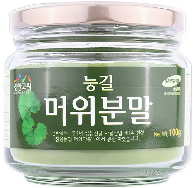 무농약 머위잎으로 만든 친환경 머위분말 머위가루, 100g, 1개