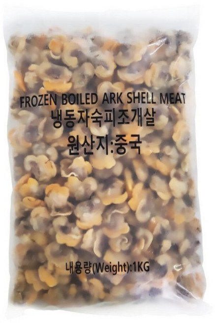 [씨기프트]냉동 피조개살 10kg 손질 깐 조개살 피꼬막살 업소용, 단품, 단품