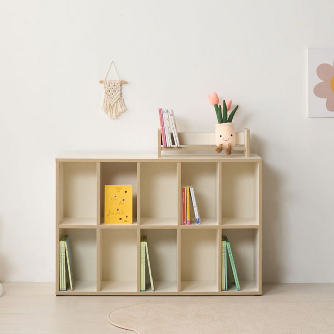 토이 3단 2단 책장 1100 교구장, 크림화이트