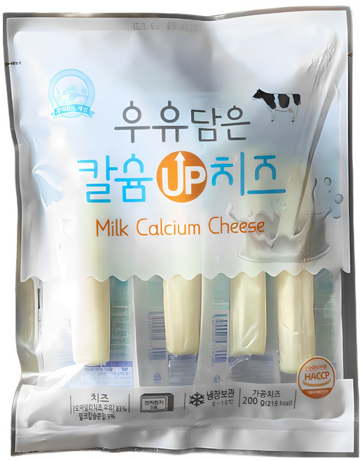 풍부한 영양간식 세인 우유담은 칼슘업치즈 200g, 3개