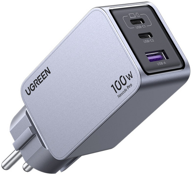 유그린 Nexode Pro 100W 멀티 고속 PD GaN PPS C타입 USB 충전기, 1개, GRAY(25093)