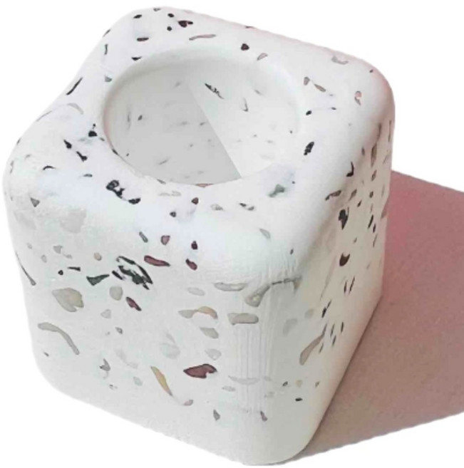 아르앤유 프리미엄 규조토 만능 칫솔꽂이, 화이트, 1개