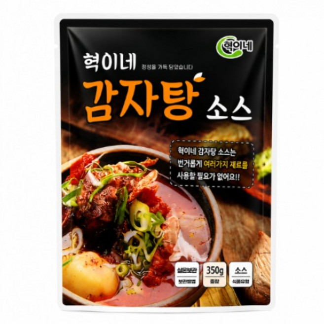 혁이네 감자탕 소스 350g(박스 ) 간편 밀키트감자탕 간편소스 해장국소스, 350g, 20개