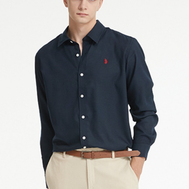 [U.S. POLO ASSN.] 코튼 클래식 셔츠 남성 MP23-SH914
