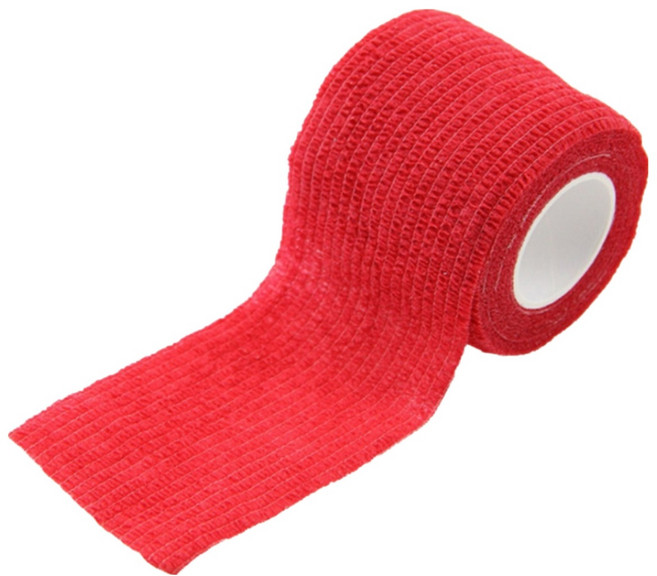 수호 자가점착 밴드 코바 손가락 테이프 압박붕대 탄력붕대 손목 테이핑, [5+1]레드