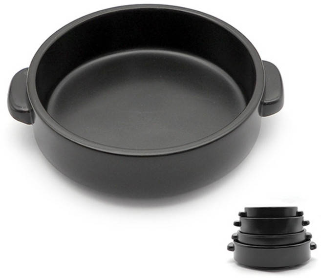 국산 가정용 업소용 캠핑용 뚝배기 스키야끼 오븐용 전골냄비 4size, 2호 170mm, 1개