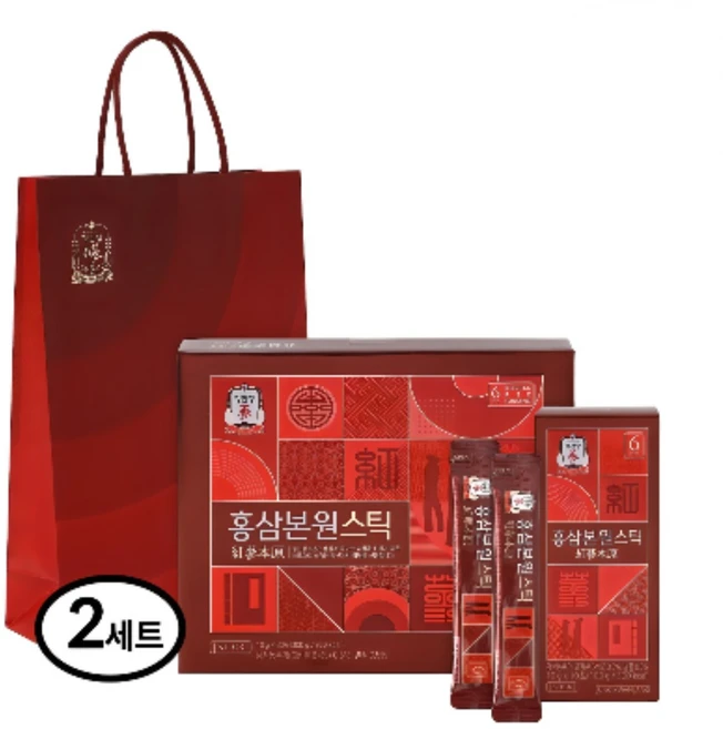 정관장 홍삼본원스틱 6년근홍삼 선물세트, 10g, 60개 - 쿠팡