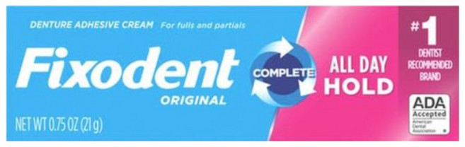 Fixodent 픽소덴트 오리지날 의치 접합제 21g, 3개