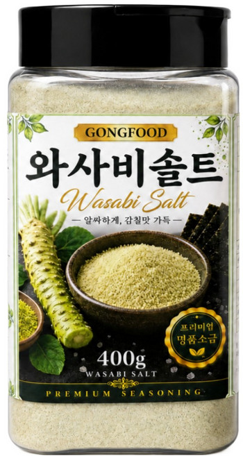공푸드 와사비 솔트 국내산 구운소금 삼겹살 스테이크 튀김, 1개, 400g