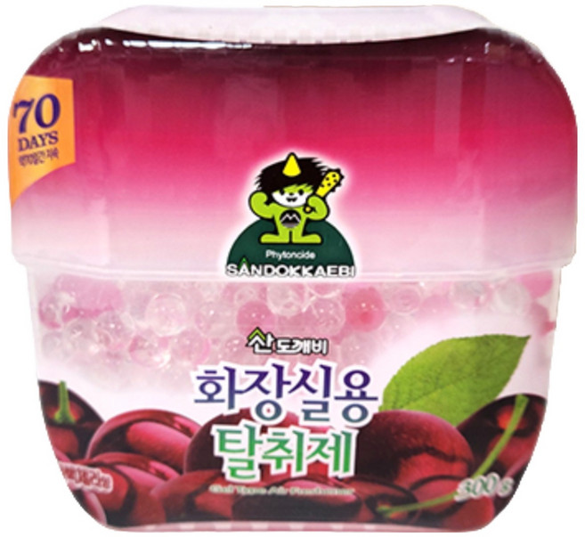 더크린 화장실용 탈취제 한박스 20개입 블랙체리향, 1개, 300g