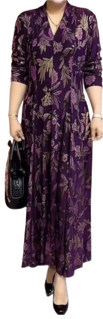 COSYEVNO 여성 원피스 가을슬림핏 트렌디 빅사이즈 브이넥 플라워 긴팔 원피스 lfhlyq-13