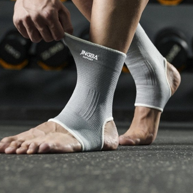 NY STYLE 고탄력 발목 보호대, 그레이, 2개