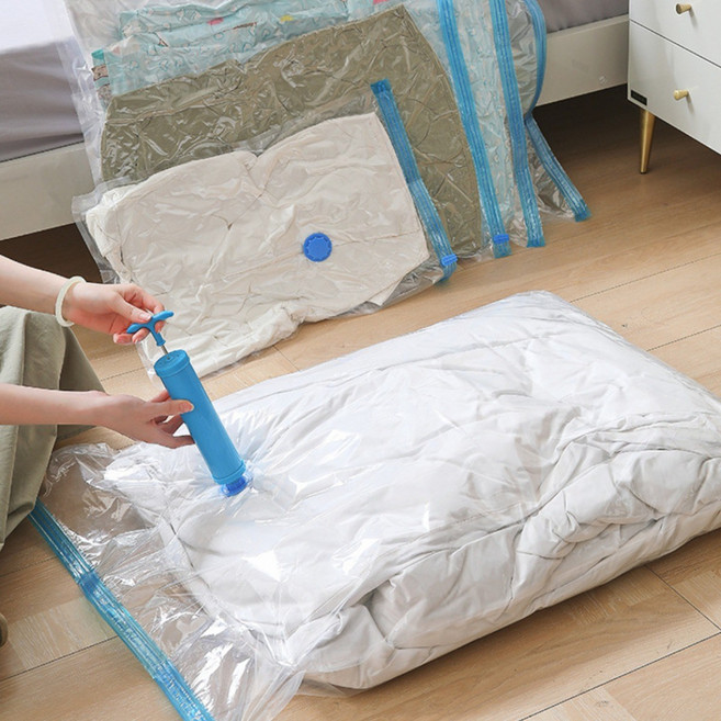 진공압축 연구소 간절기 환절기 이불정리 진공 압축팩 의류정리 압축팩, 1세트, 9개입