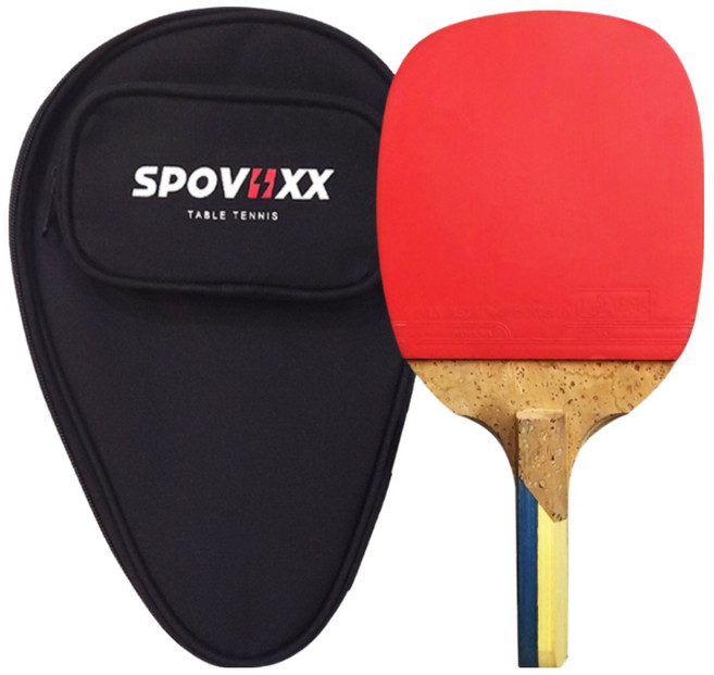 버터플라이 탁구라켓 단면 펜홀더 NAKAMA P-9 + 스포빅스 케이스