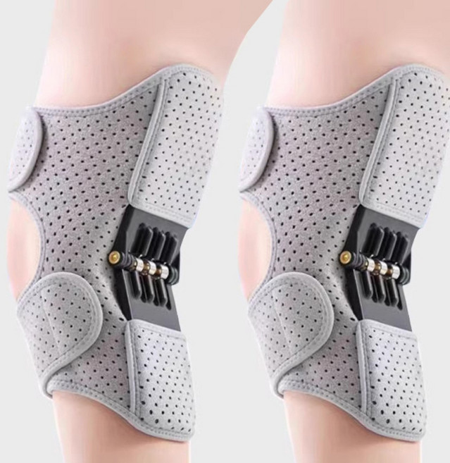 HAM 무릎보호대 계단 오르기 등산 다리 지지대, 2개, 그레이