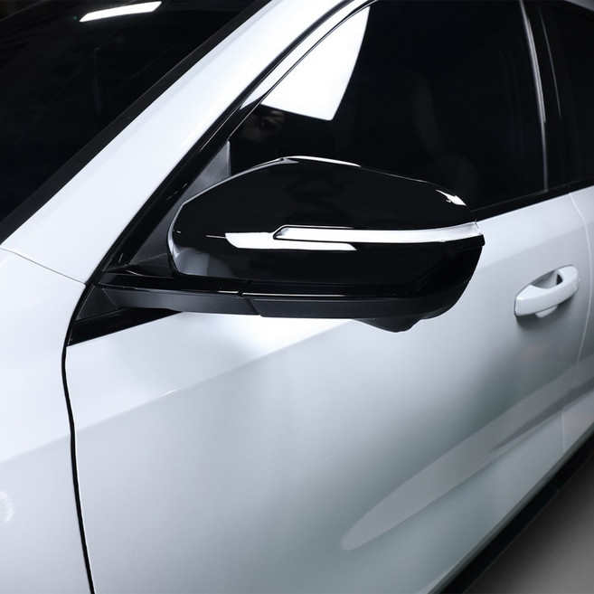 카스타 호환 그랑 콜레오스 튜닝 사이드 미러 커버 용품 악세사리, 1세트, (블랙 몰딩) 사이드미러 커버 2P